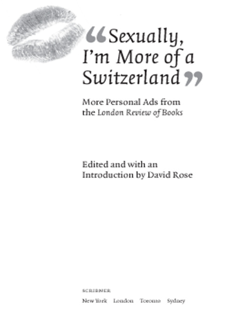 Cover image for book Sexually, I'm More of a Switzerland