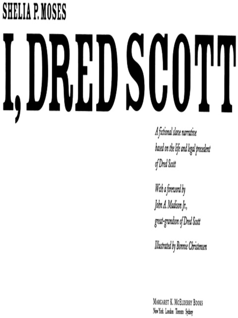 Cover image for book I, Dred Scott