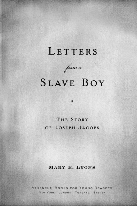 Cover image for book Letters from a Slave Boy