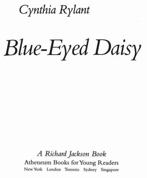 Cover image for book A Blue-Eyed Daisy