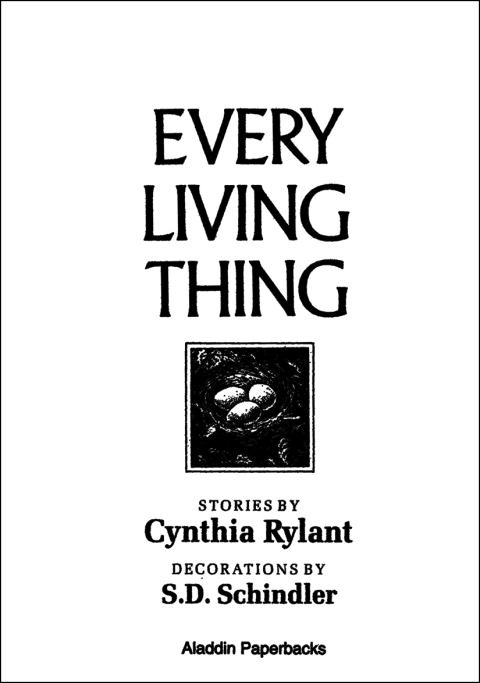 Cover image for book Every Living Thing