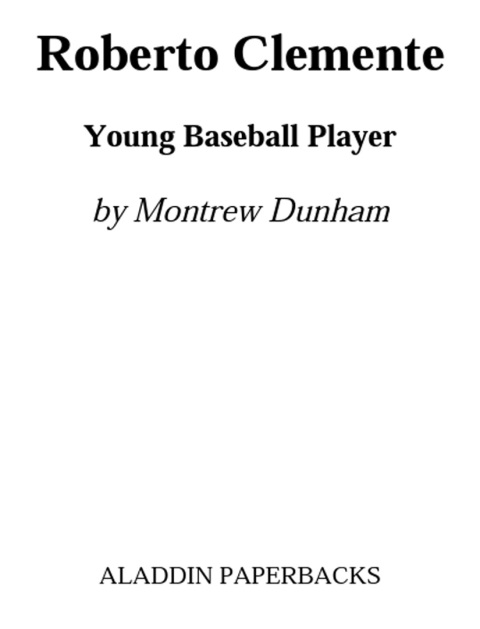 Cover image for book Roberto Clemente