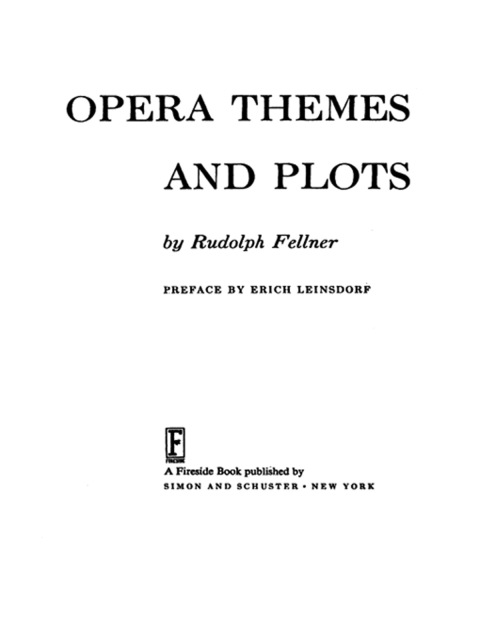 Cover image for book Opera Theme Plot
