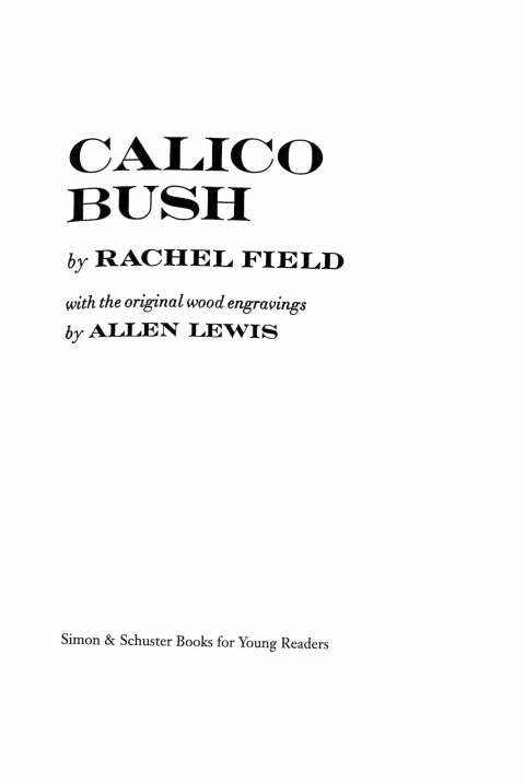 Cover image for book Calico Bush