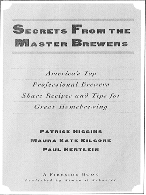 Cover image for book Secrets from the Master Brewers