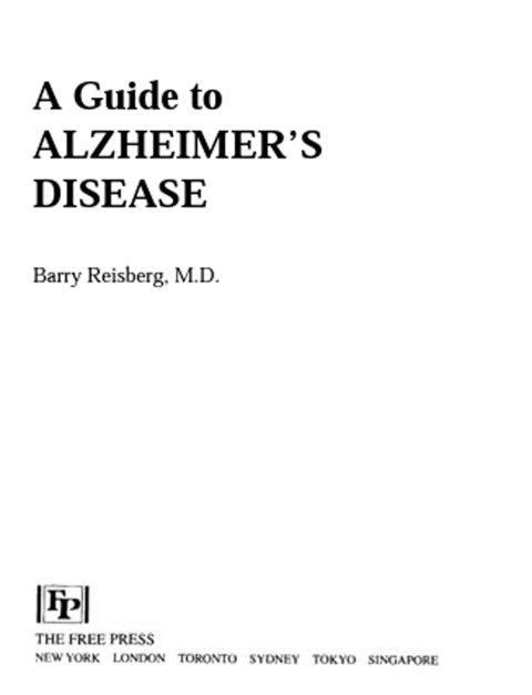 Cover image for book Guide to Alzheimer's Disease