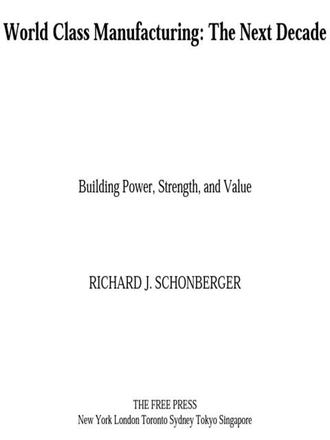 Cover image for book World Class Manufacturing