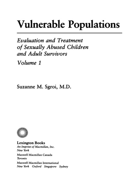Cover image for book Vulnerable Populations Vol 1
