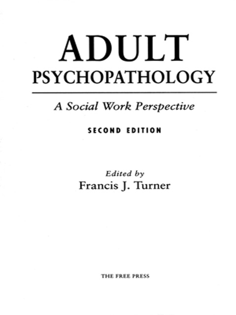 Cover image for book Adult Psychopathology, Second Edition