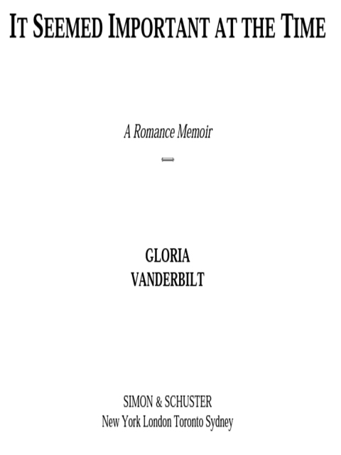 Cover image for book It Seemed Important at the Time