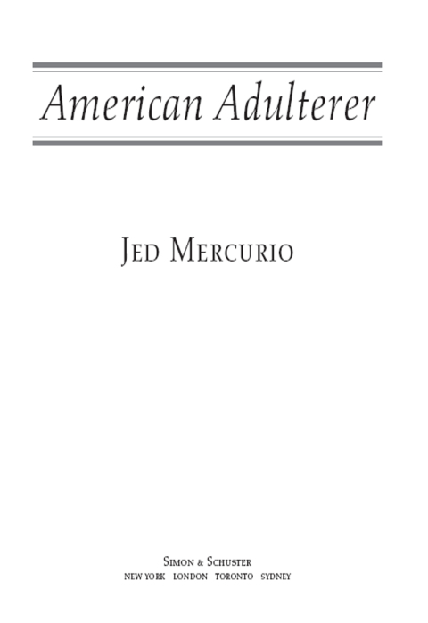 Cover image for book American Adulterer