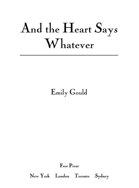 Cover image for book And the Heart Says Whatever