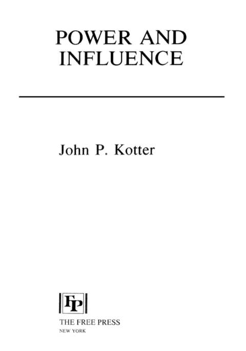 Cover image for book Power and Influence