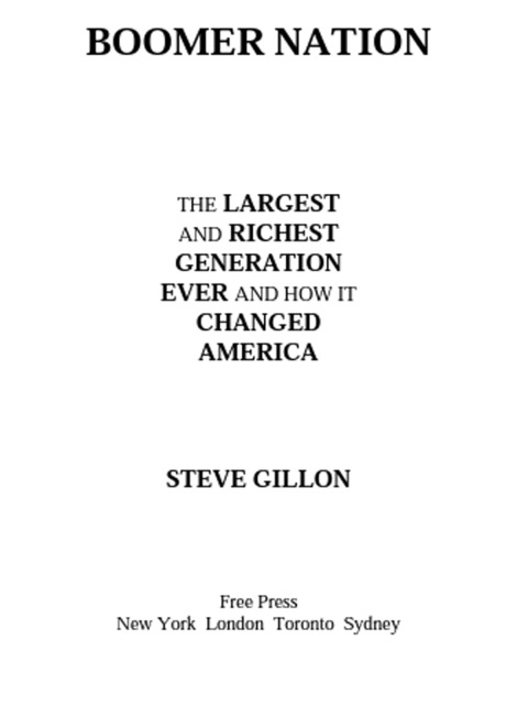 Cover image for book Boomer Nation