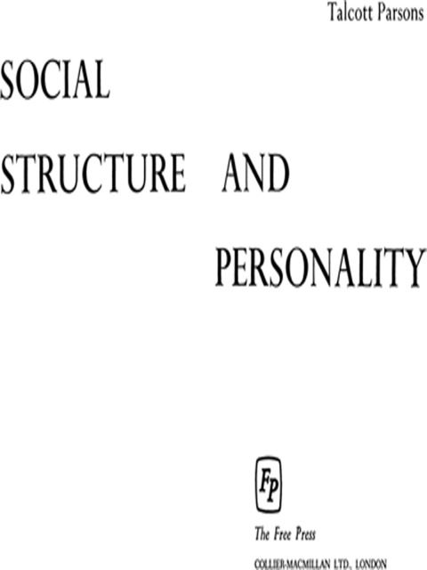 Cover image for book Social Structure & Person