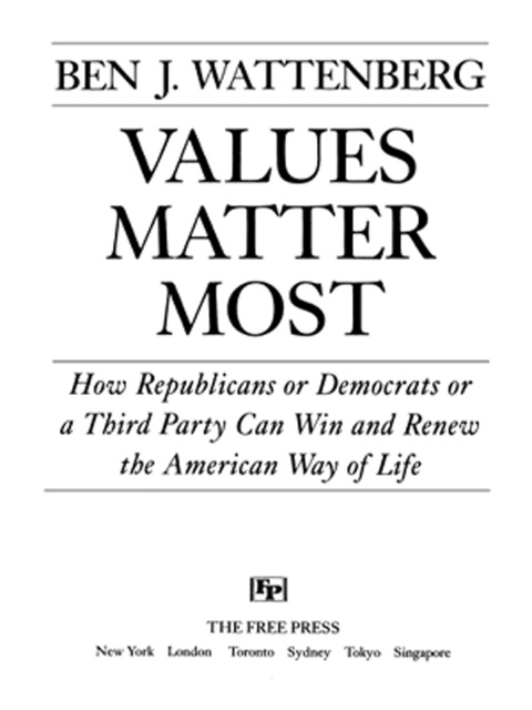 Cover image for book Values Matter Most