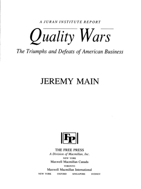 Cover image for book Quality Wars