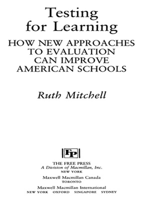 Cover image for book Testing for Learning