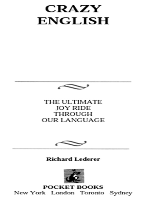 Cover image for book Crazy English