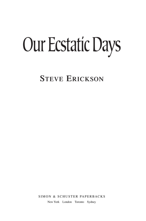 Cover image for book Our Ecstatic Days