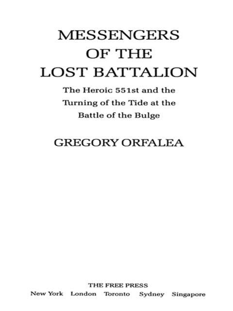 Cover image for book Messengers of the Lost Battalion