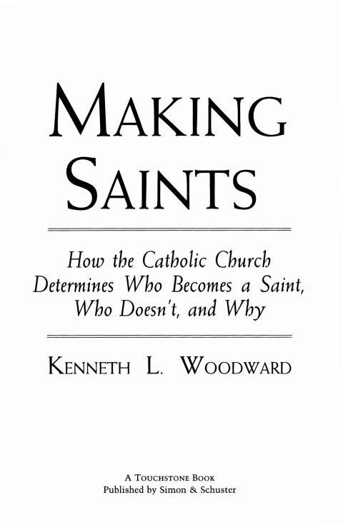 Cover image for book Making Saints