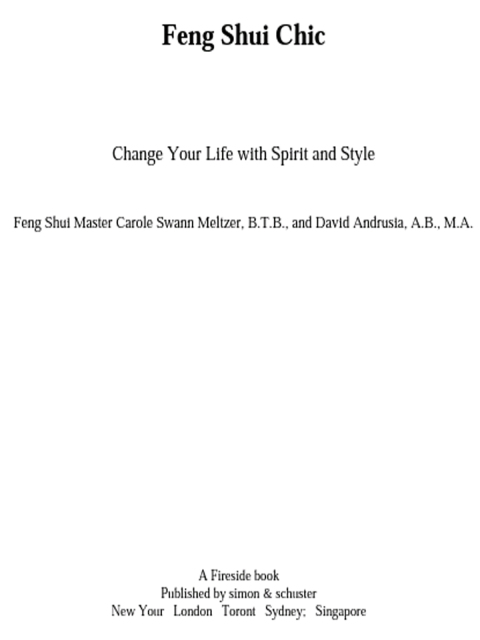 Cover image for book Feng Shui Chic