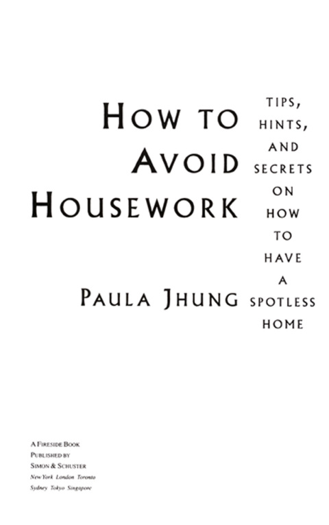 Cover image for book How to Avoid Housework