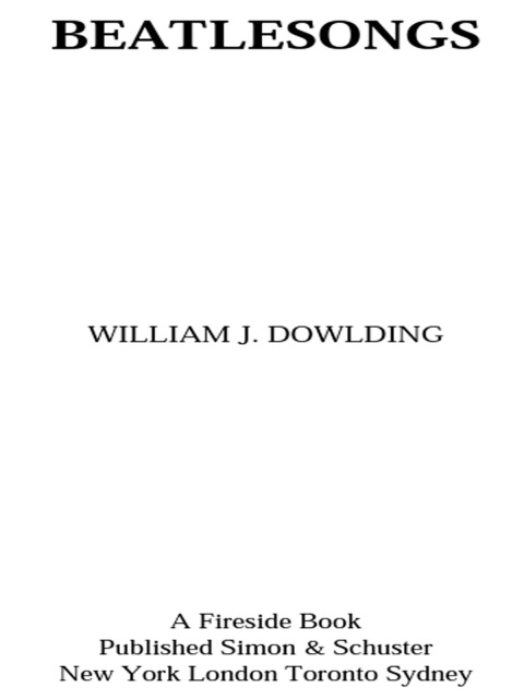 Cover image for book Beatlesongs