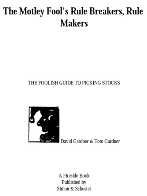 Cover image for book The Motley Fool's Rule Breakers, Rule Makers