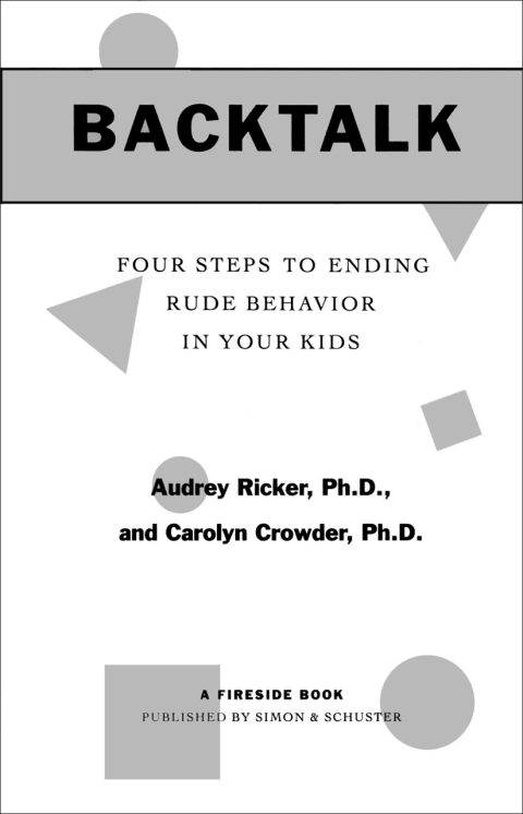 Cover image for book Backtalk
