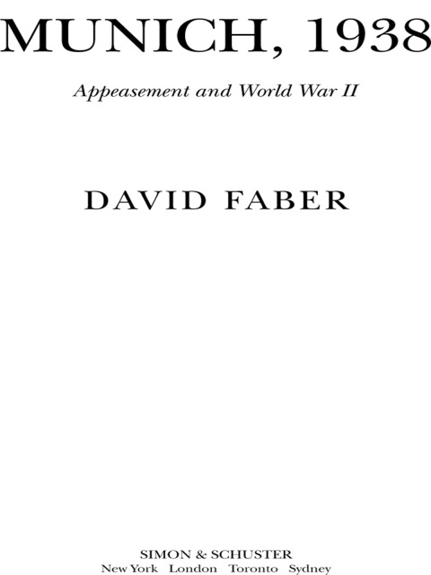 Cover image for book Munich, 1938