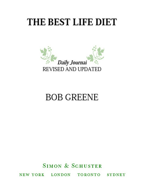Cover image for book The Best Life Diet Daily Journal