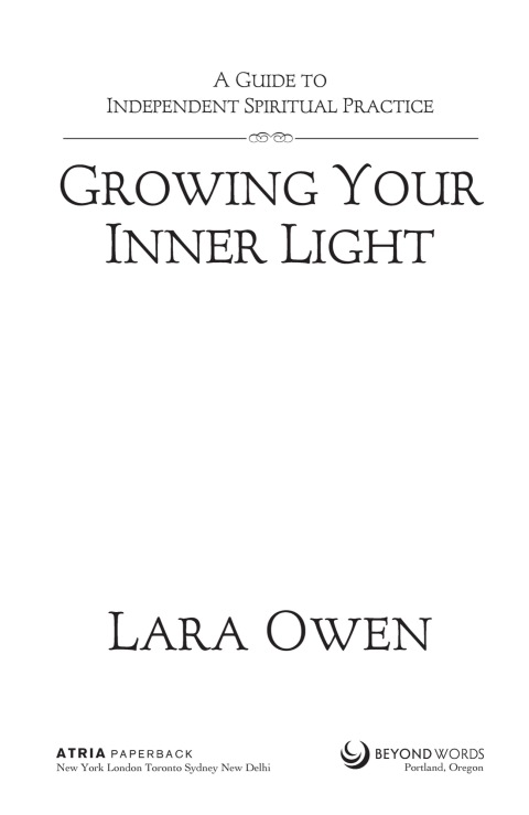 Cover image for book Growing Your Inner Light