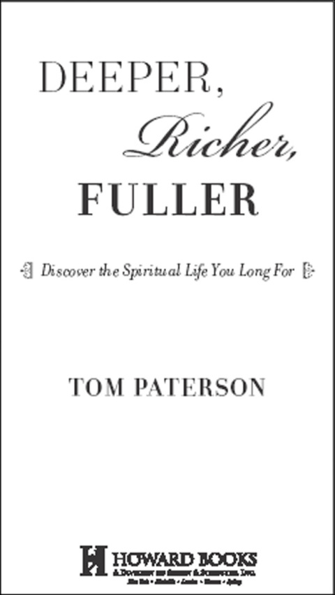 Cover image for book Deeper, Richer, Fuller