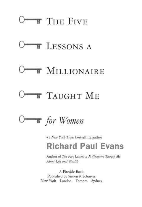 Cover image for book The Five Lessons a Millionaire Taught Me for Women