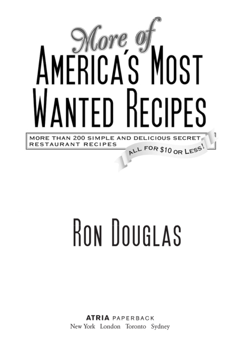 Cover image for book More of America's Most Wanted Recipes