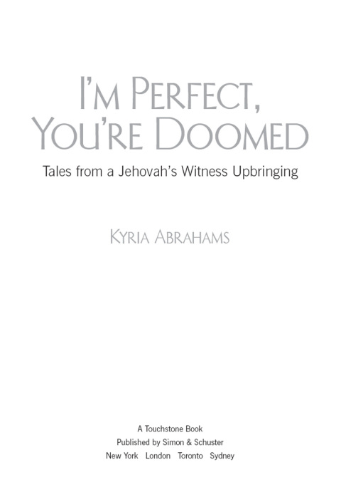 Cover image for book I'm Perfect, You're Doomed