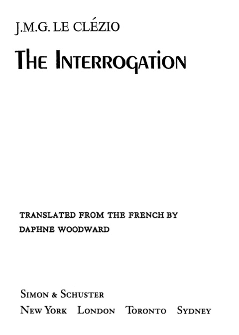 Cover image for book The Interrogation