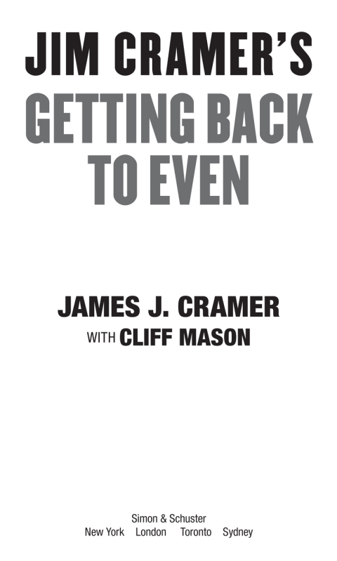 Cover image for book Jim Cramer's Getting Back to Even