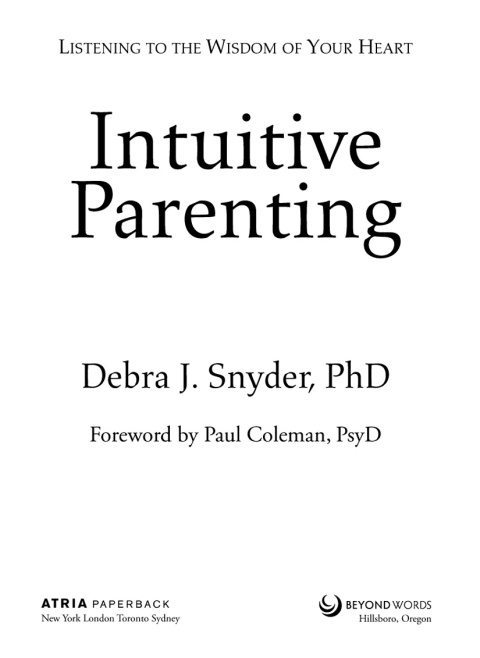 Cover image for book Intuitive Parenting