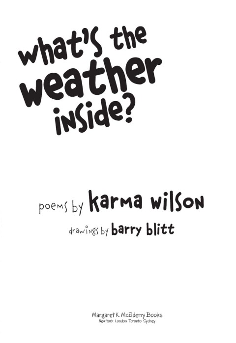Cover image for book What's the Weather Inside?