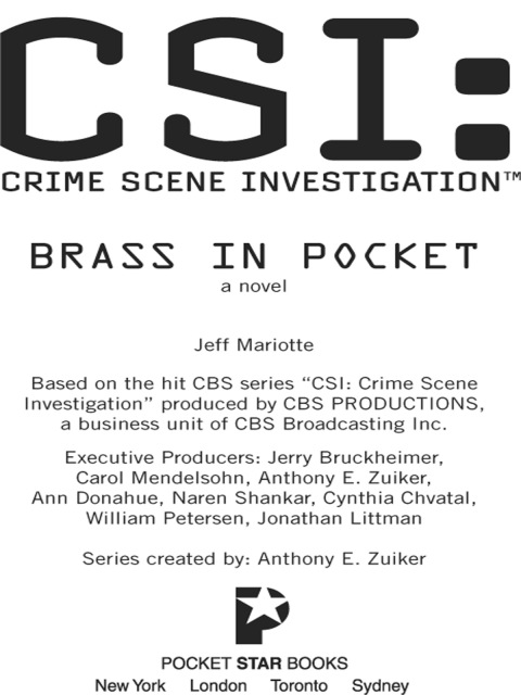 Cover image for book CSI: Crime Scene Investigation: Brass in Pocket