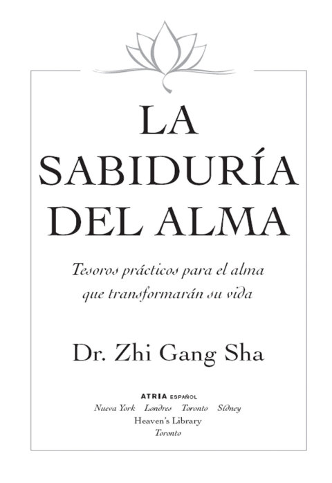 Cover image for book La Sabiduria del Alma (Soul Wisdom; Spanish edition)