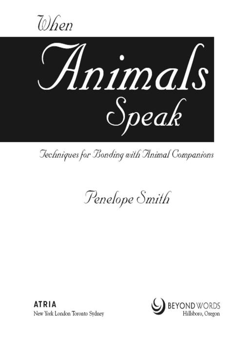 Cover image for book When Animals Speak