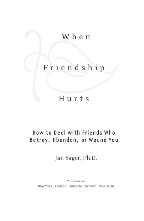 Cover image for book When Friendship Hurts