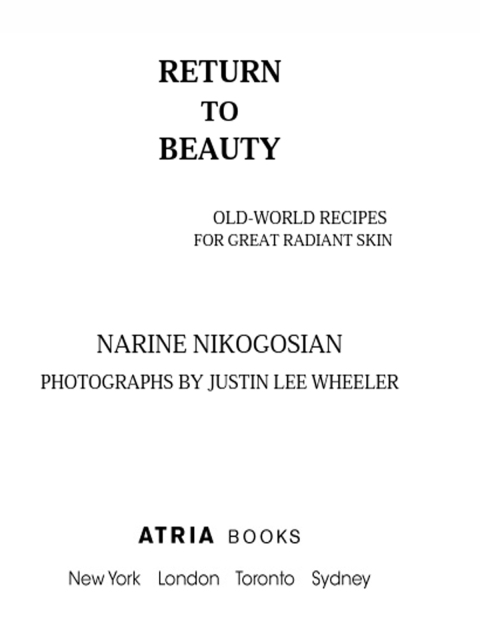 Cover image for book Return to Beauty