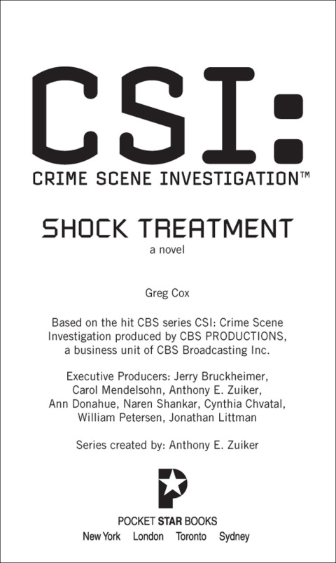 Cover image for book CSI: Crime Scene Investigation: Shock Treatment