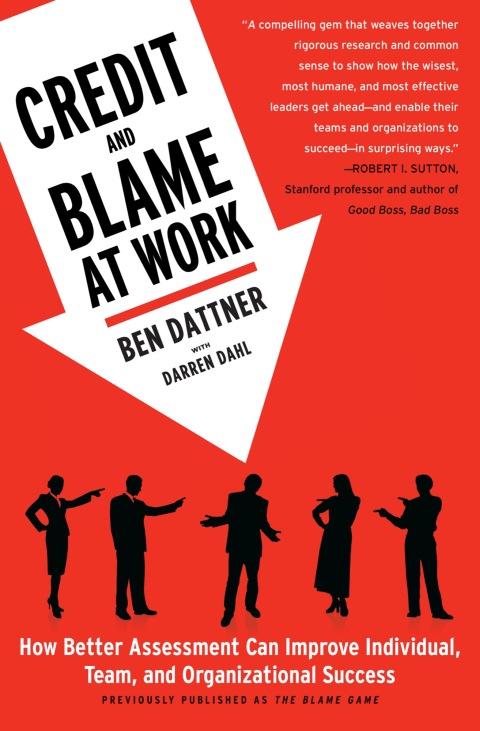 Cover image for book Credit and Blame at Work