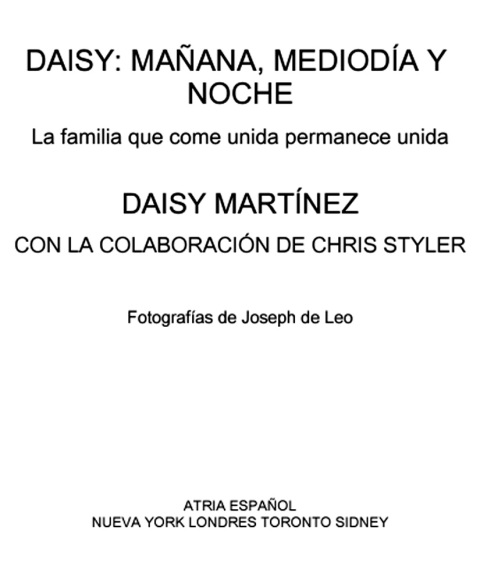 Cover image for book Daisy: mañana, mediodía y noche (Daisy: Morning, Noon, and Night)